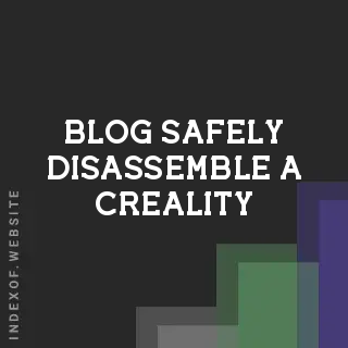 How to Safely Disassemble a Creality Hot End (Ender 3, CR-10, Neo) | Logo - Indexof